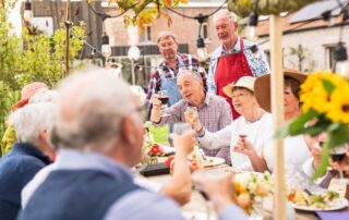 Benefits of outdoor meals for elderly